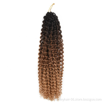 low price vital synthetic braiding hair bohemian braid crochet hair water curl 18inches